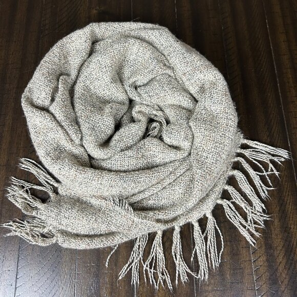 Oatmeal Heathered Scarf - Picture 1 of 3